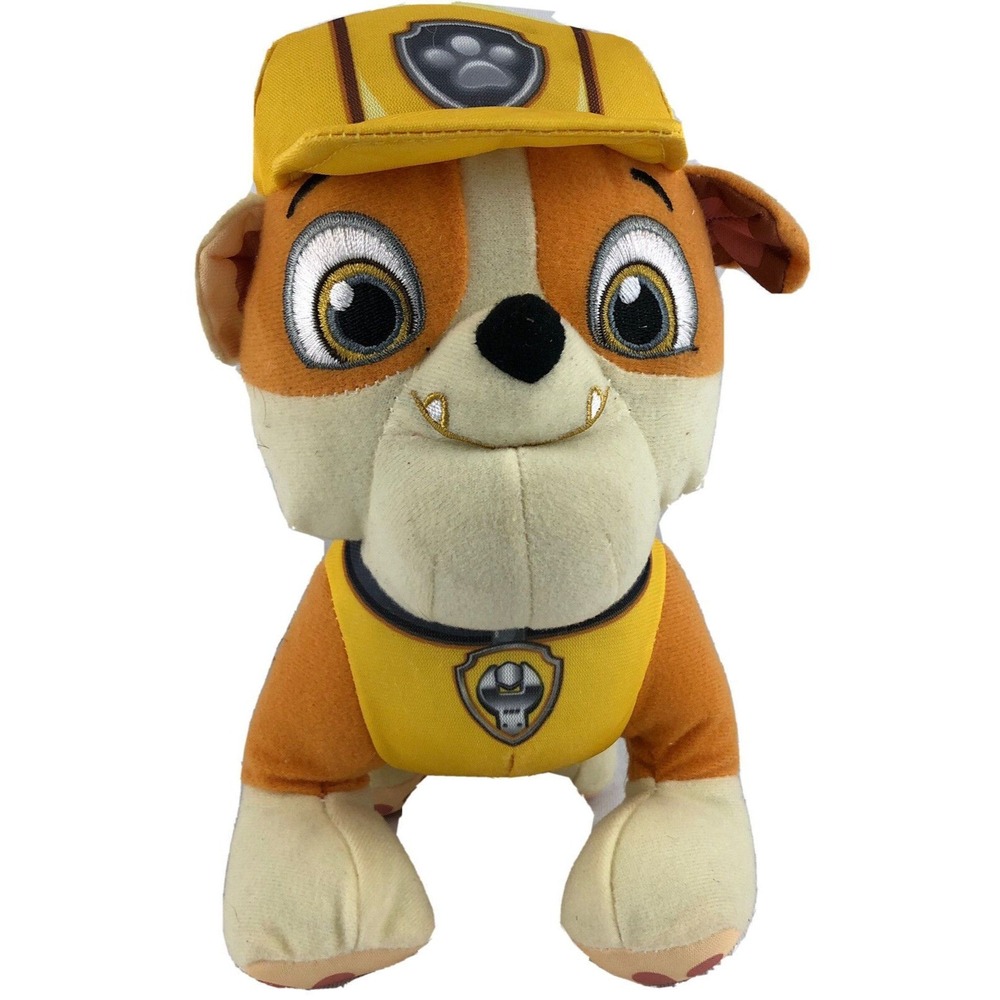 Nickelodeon PAW PATROL Pup Pals 8" Plush Stuffed Animal RUBBLE Spin Master Toy